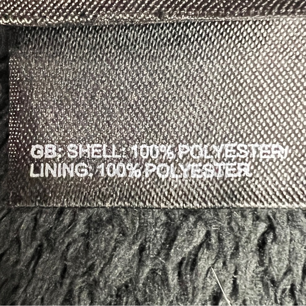 The North Face Sweater Womens Medium Black Full Zip‎ Fuzzy Adjustable Waist - Picture 10 of 14